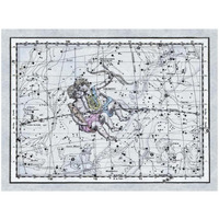 Maps of the Heavens: Gemini - the Twins - Castor and Pollux-Paper Art-34"x26"