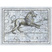 Maps of the Heavens: Leo - The Nemean Lion-Paper Art-26"x20"