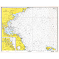 Nautical Chart - Massachusetts Bay ca. 1970-Paper Art-32"x26"