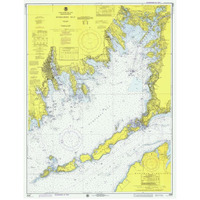 Nautical Chart - Buzzards Bay ca. 1974-Paper Art-25"x32"