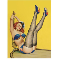 Mid-Century Pin-Ups - Flirt Magazine - Sailor Girl-Paper Art-38"x50"