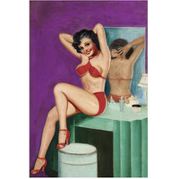 Mid-Century Pin-Ups - Bedtime Stories-Paper Art-42&quotx62"