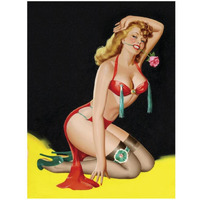 Mid-Century Pin-Ups - Beauty Parade Magazine - Rose-Paper Art-26"x34"