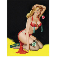 Mid-Century Pin-Ups - Beauty Parade Magazine - Rose-Paper Art-38"x50"