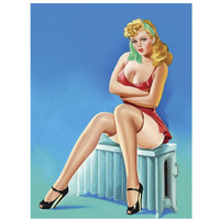 Mid-Century Pin-Ups - Wink Magazine - Warm Thoughts-Paper Art-26"x34"