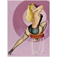 Mid-Century Pin-Ups - Beauty Parade Magazine - Oh! Purple-Paper Art-20"x26"