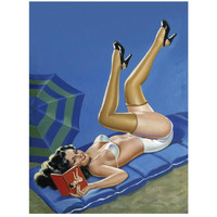 Mid-Century Pin-Ups - Wink Magazine - Merry mirthful Maiden-Paper Art-20"x26"