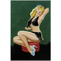 Mid-Century Pin-Ups - Beauty Parade - Uncovering Beauty-Paper Art-18"x26"