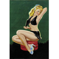 Mid-Century Pin-Ups - Beauty Parade - Uncovering Beauty-Paper Art-42"x62"