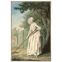 The Duchess of Chaulnes as a Gardener in an Alle, 1771-Paper Art-22"x32"