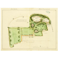 Ancient Garden and Modern Pleasure Garden: Plan, 1813-Paper Art-18"x14"