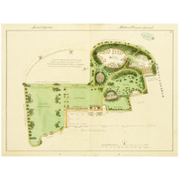 Ancient Garden and Modern Pleasure Garden: Plan, 1813-Paper Art-26"x20"