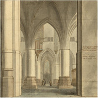 The Choir and North Ambulatory of the Church of Saint Bavo, Haarlem, 1634-Paper Art-20"x20"