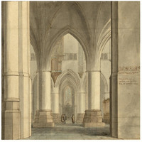 The Choir and North Ambulatory of the Church of Saint Bavo, Haarlem, 1634-Paper Art-26"x26"