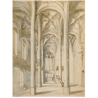 Interior of a Gothic Church, 1629-Paper Art-38"x50"