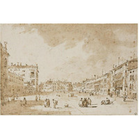 View of Campo San Polo, Venice, ca. 1790-Paper Art-62"x42"