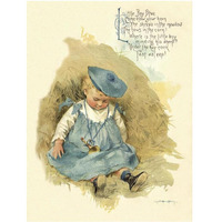 Nursery Rhymes: Little Boy Blue-Paper Art-32"x42"