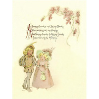 Nursery Rhymes: Tommy Snooks and Betsey Brooks-Paper Art-32"x42"