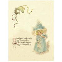 Nursery Rhymes: Lucy Locket-Paper Art-20"x26"