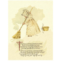 Nursery Rhymes: There Was an Old Woman Tossed Up in a Basket-Paper Art-20"x26"