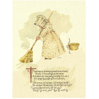 Nursery Rhymes: There Was an Old Woman Tossed Up in a Basket-Paper Art-38"x50"