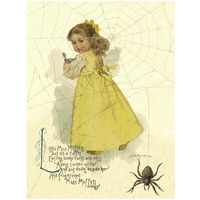 Nursery Rhymes Little Miss Muffett-Paper Art-26&quotx34"