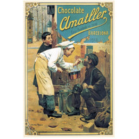 Cooks: Chocolate Amatller-Paper Art-34"x50"