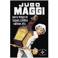 Cooks: Jugo Maggi-Paper Art-22"x32"