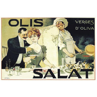 Cooks: Olis Salat - Verges d'Oliva-Paper Art-26"x18"