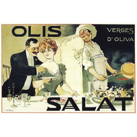 Cooks: Olis Salat - Verges d'Oliva-Paper Art-32"x22"