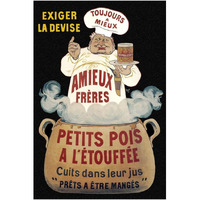 Cooks: Amieux Freres - Petits Pois a lEtouffee-Paper Art-26"x38"