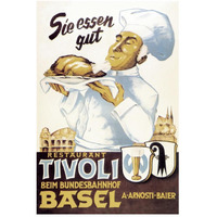 Cooks: Restaurant Tivoli Basel-Paper Art-34"x50"