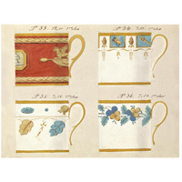 Quatre tasses du 1er choix, ca. 1800-1820-Paper Art-26"x20"