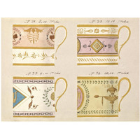 Quatre tasses du 1er choix, ca. 1800-1820-Paper Art-42"x32"