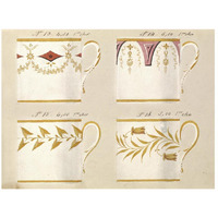 Quatre tasses du 1er choix, ca. 1800-1820-Paper Art-26"x20"