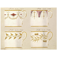 Quatre tasses du 1er choix, ca. 1800-1820-Paper Art-34"x26"