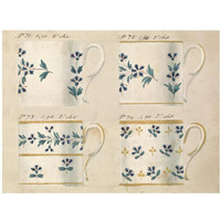 Quatre tasses du 1er choix, ca. 1800-1820-Paper Art-34"x26"