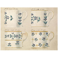 Quatre tasses du 1er choix, ca. 1800-1820-Paper Art-42"x32"