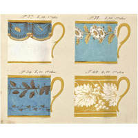 Quatre tasses du 1er choix, ca. 1800-1820-Paper Art-30"x24"