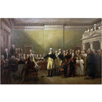 General George Washington Resigning his Commission-Paper Art-24&quotx16"