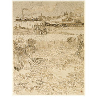 Arles:  View from the Wheatfields-Paper Art-20"x26"