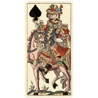 Knight of Spades (Bauern Hochzeit Deck)-Paper Art-20"x38"