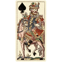 Knight of Spades (Bauern Hochzeit Deck)-Paper Art-26"x50"