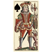 Knave of Spades (Bauern Hochzeit Deck)-Paper Art-38"x74"