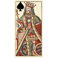 King of Spades (Bauern Hochzeit Deck)-Paper Art-32"x62"