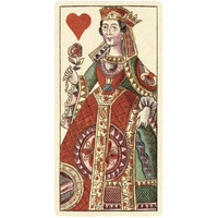 Queen of Hearts (Bauern Hochzeit Deck)-Paper Art-26"x50"