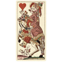 Knight of Hearts (Bauern Hochzeit Deck)-Paper Art-14"x26"