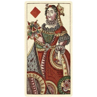 Queen of Diamonds (Bauern Hochzeit Deck)-Paper Art-20&quotx38"