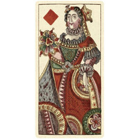 Queen of Diamonds (Bauern Hochzeit Deck)-Paper Art-38"x74"