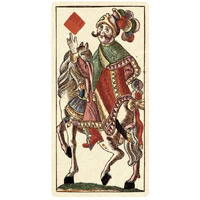 Knight of Diamonds (Bauern Hochzeit Deck)-Paper Art-14&quotx26"